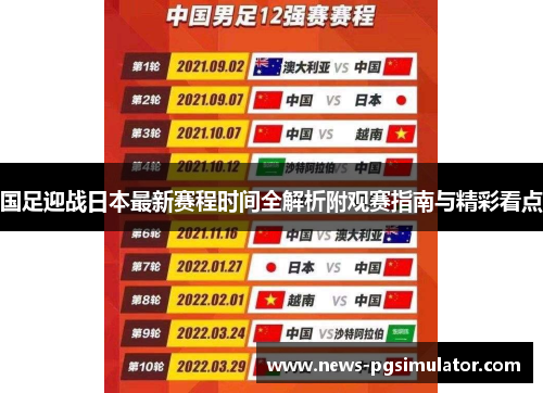 国足迎战日本最新赛程时间全解析附观赛指南与精彩看点 国足迎战日本最新赛程时间全解析附观赛指南与精彩看点